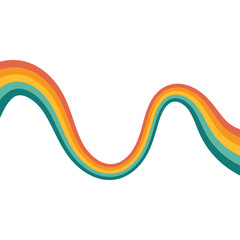 Retro Hippie Rainbow