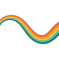 Retro Hippie Rainbow