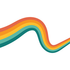 Retro Hippie Rainbow