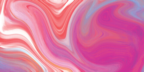 Obraz premium Abstract fluid art composition featuring swirling pink and red tones with light and shadow effects and smooth artistic movement.