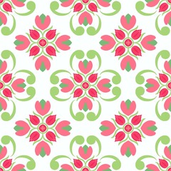 seamless floral pattern, flower, illustration, design, nature, pattern, summer, textile, wallpaper, floral, green, seamless, yellow, background, blossom, spring, floral pattern