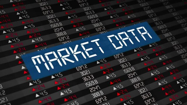 Market Data Concept and Stock Market Chart
