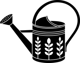 garden watering can silhouette black silhouette vector illustration © Vector Visionary