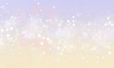 Pastel Gradient Background Stars And Bokeh Glitter Abstract Shape