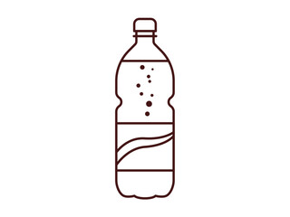 Soda drink icon. Beverages outline icon. Simple drink or beverages vector illustration in modern thin line style.