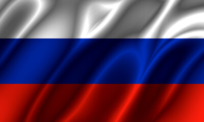 Fototapeta premium flag of russia waving