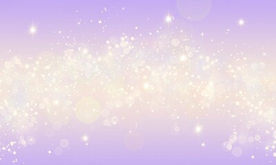 Obraz premium Pastel Gradient Background Stars And Bokeh Glitter Abstract Shape