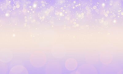 Pastel Gradient Background Stars And Bokeh Glitter Abstract Shape