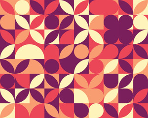 Abstract geometric mosaic pattern composition background