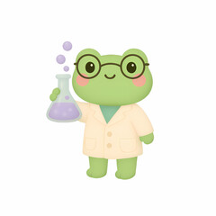 Fototapeta premium Isolate transparent Adorable dreamy 2D illustrations, Cute pastel 2D cartoon illustration, cute pastel cartoon character, cute pastel cartoon fantasy art , PNG die-cut for advertising