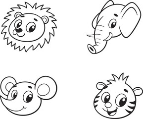 Neutral Nursery Safari Animals in Soft and Gentle Tones. Adorable Neutral Nursery Safari Animals for Baby Room Designs. Neutral Nursery Safari Animals with Minimalist Style. Artistic Neutral Nursery