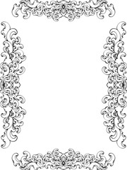 decorative floral frame