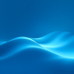 Blue Digital Dunes / 파란 디지털 언덕 곡선