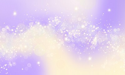 Pastel Gradient Background Stars And Bokeh Glitter Abstract Shape
