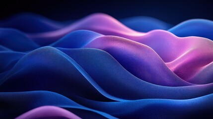 Obraz premium Abstract, vibrant, fluid shapes in shades of blue and purple