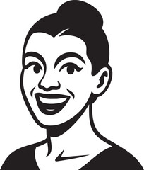 portrait of a woman in different hair style