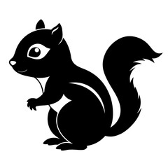 Chipmunk on white background