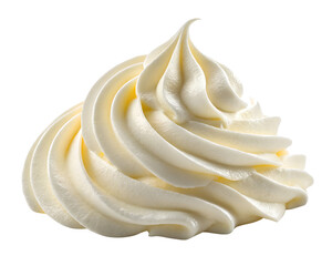 decorative whipped cream swirl