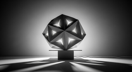 Illuminated Origami Orb: Geometric Shadow Play