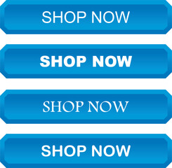 Shop now. Modern collection for web site. Online shopping. Click here, apply, buttons hand pointer clicking. Web design elements. Vector illustration