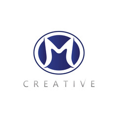 Geometric Letter M Logo Vector for Modern Digital Brand and App Identity