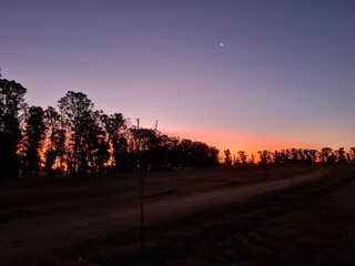 Obraz premium sunset in the city