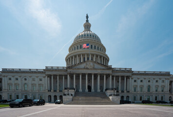 USA Capitol. Washington DC skyline featuring the Capitol. Senate and House USA building. USA...