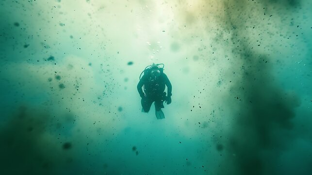 Scuba Diver Underwater