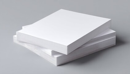 Stack of blank white notepads