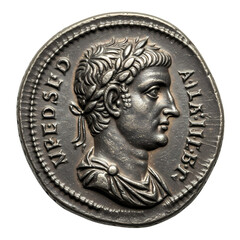 Ancient Roman Coin: Tiberius Caesar Augustus, Numismatic Artifact, Imperial Rome,  Silver Denarius,  Historical Relic,  Roman Emperor