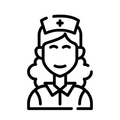 Nurse woman icon