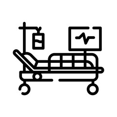 Hospital bed icon