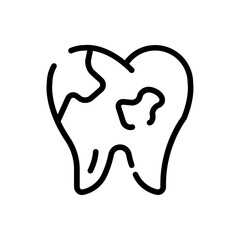 Dirt tooth icon