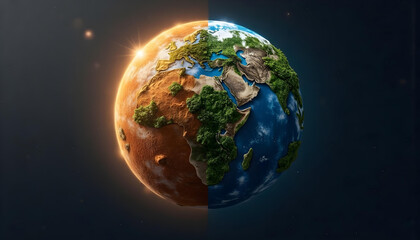 Fototapeta premium 지구의빛