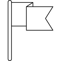 Cosmos Icon Over Red Flag