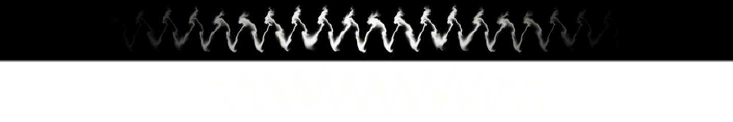 Flame effect material set with top black and bottom transparent background
