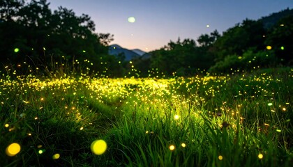 Firefly meadow at twilight (2)