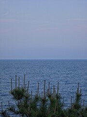 Peaceful natural landscape, sky and sea and clouds calm and beautiful seascape background, Yeongdeok sea, South Korea - 평화로운 자연 풍경, 수평선, 하늘과 바다와 구름 고요하고 아름다운 바다 풍경 배경, 영덕바다, 한국