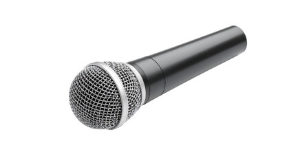 Microphone studio recording equipment isolated on transparent background
