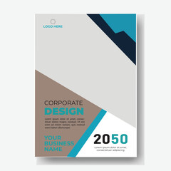 Annual report or business flyer poster template design