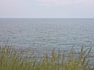 Peaceful natural landscape, sky and sea and clouds calm and beautiful seascape background, Yeongdeok sea, South Korea - 평화로운 자연 풍경, 수평선, 하늘과 바다와 구름 고요하고 아름다운 바다 풍경 배경, 영덕바다, 한국
