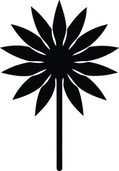 Kalmiopsis Vector Silhouette in Minimal Clean and Simple Style Silhouette Vector Art Illustration