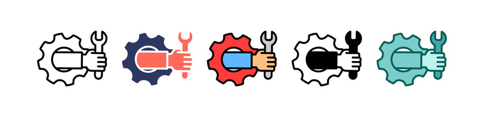 Mechanic multiple icon