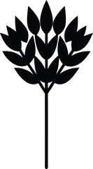 Statice Vector Silhouette in Minimal Clean and Simple Style Silhouette Vector Art Illustration