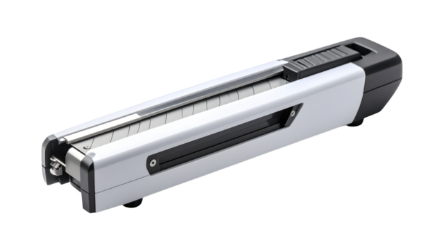 Modern utility knife isolated on transparent background