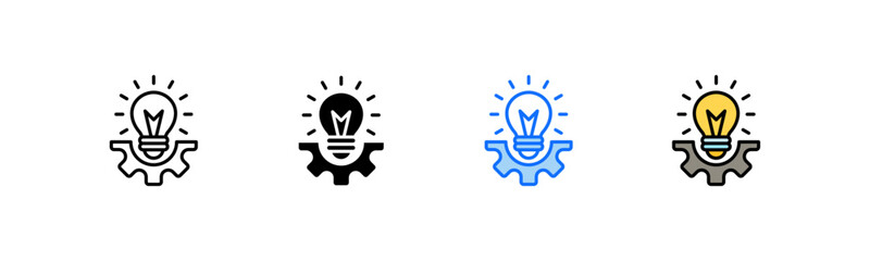 Development Icon Set Multiple Style Collection