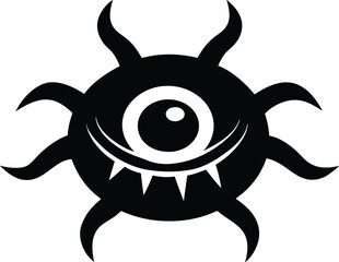 eyeball monster vector icon. Halloween Related Vector Icon.