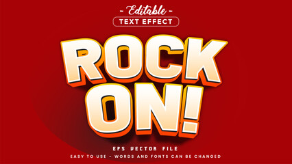 Embossed font rock on text, editable text effect.
