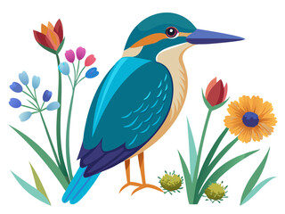 Obraz premium vector illustration of a bird