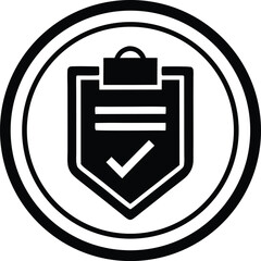 compliance vector icon. Quality Control Related Vector Icon.